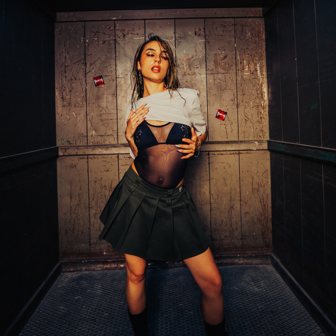 Lilith mini skirt Green Olive