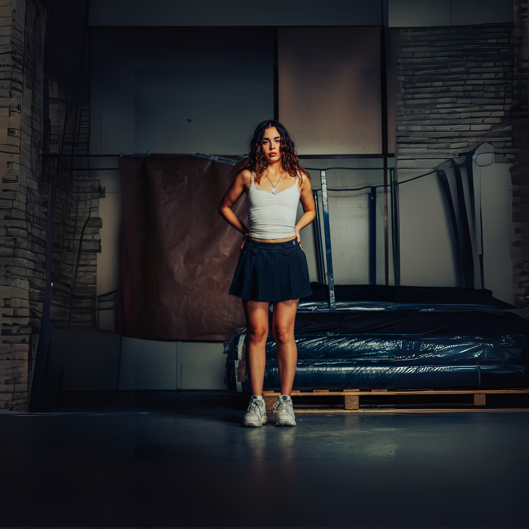 Lilith mini skirt Grey Silex