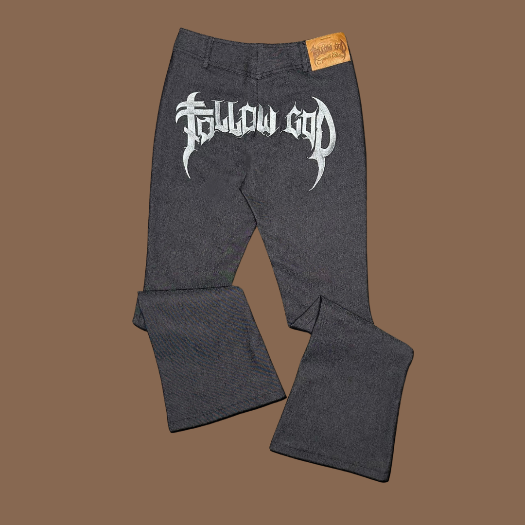 Pantalon bordado negro Samo Girl.