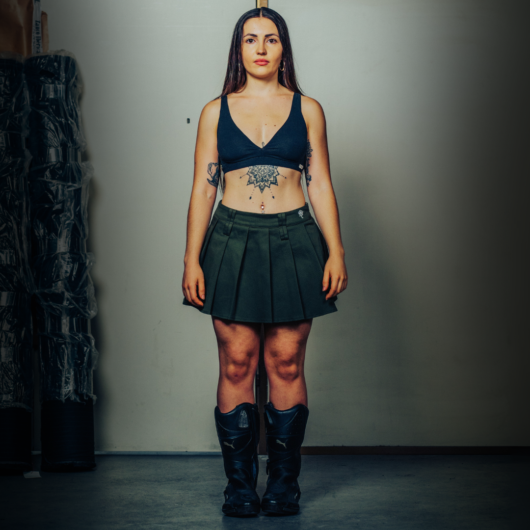 Lilith mini skirt Green Olive