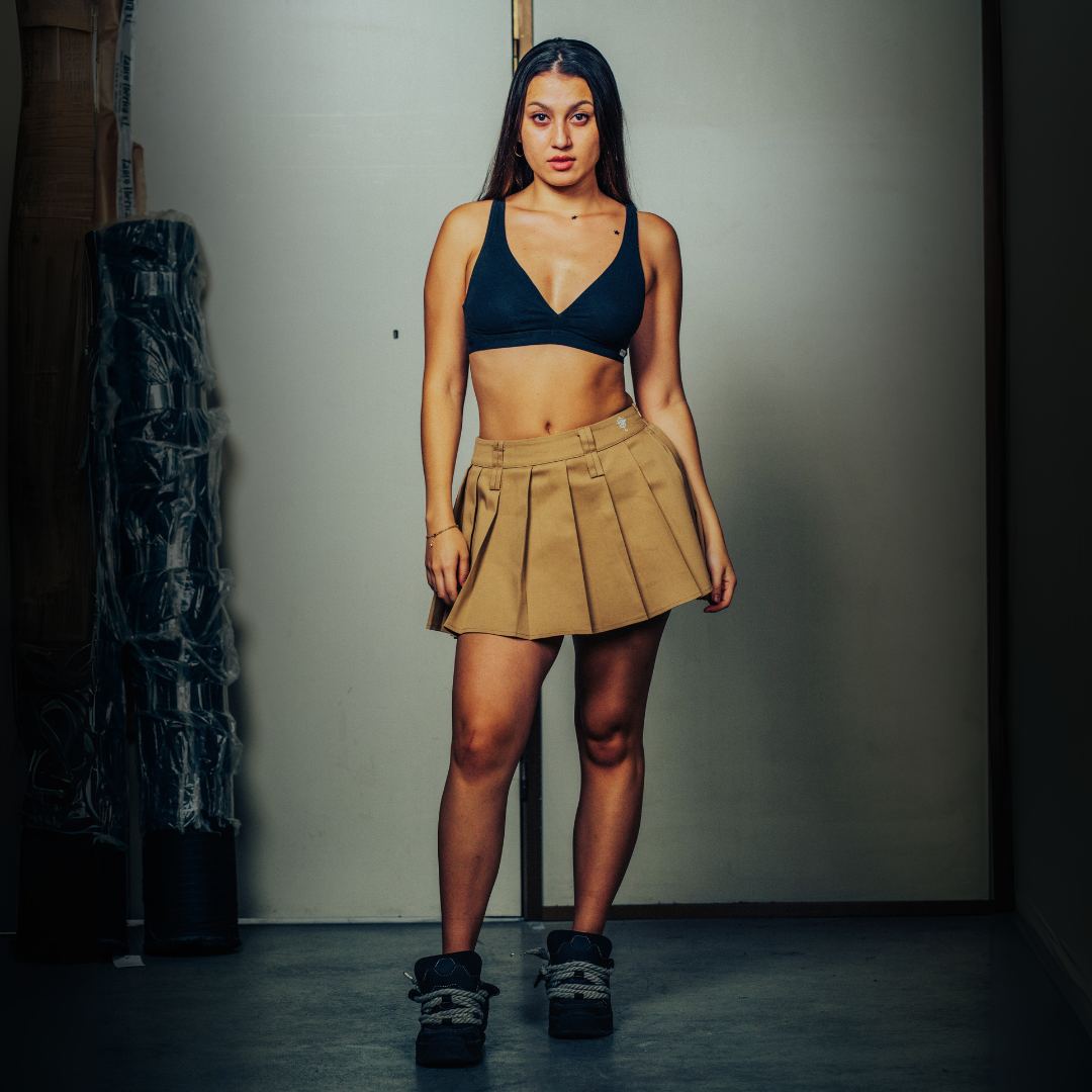 Lilith mini skirt Brown Camel