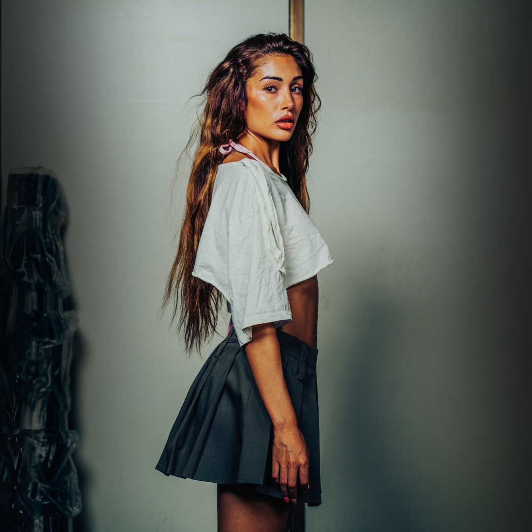 Lilith mini skirt Brown Chocolate