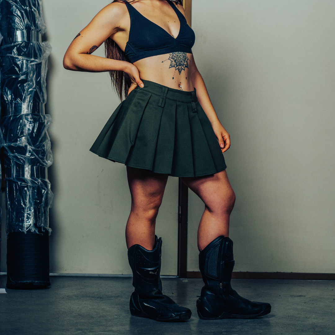 Lilith mini skirt Green Olive