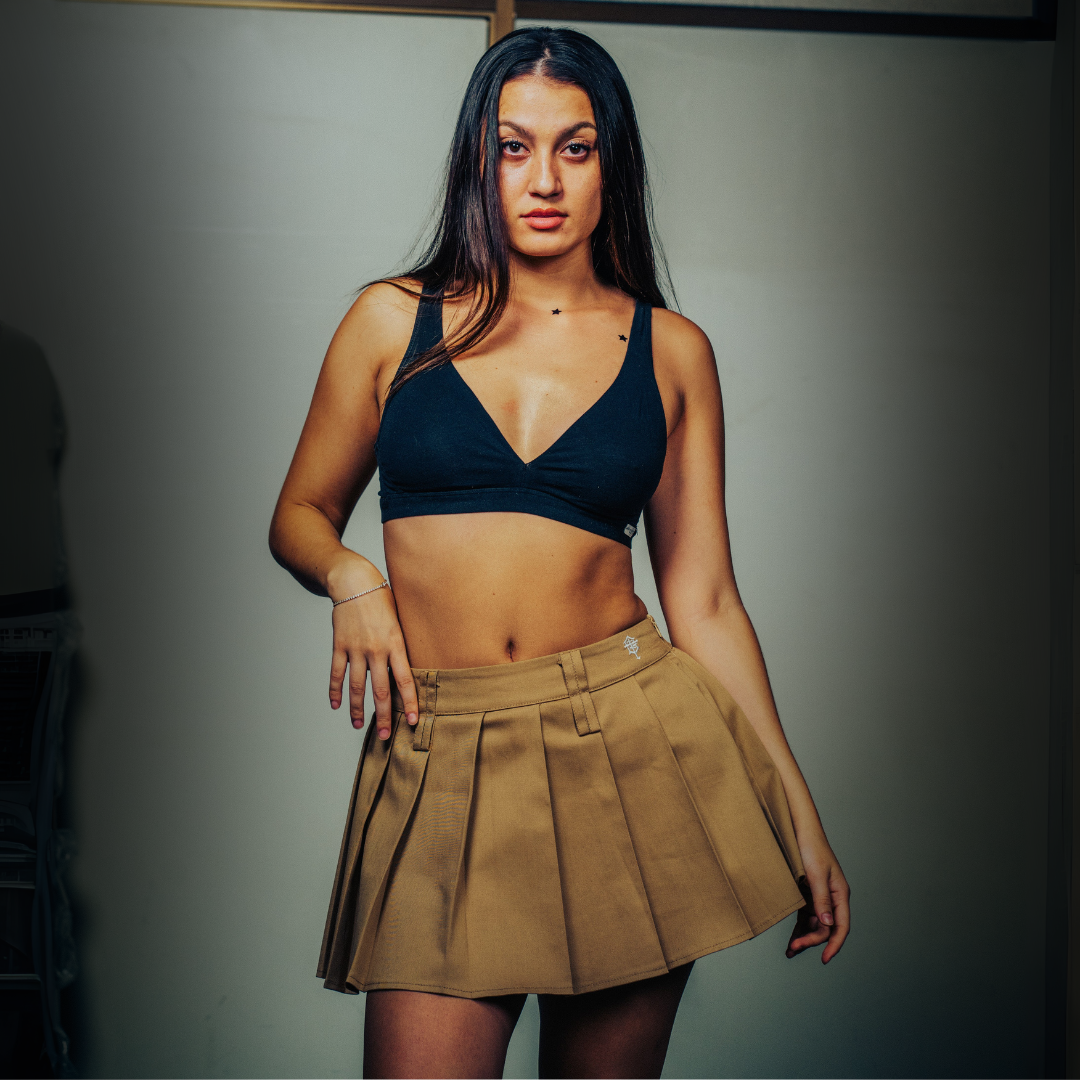Lilith mini skirt Brown Camel