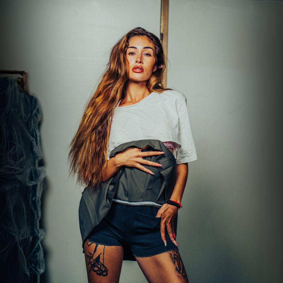 Lilith mini skirt Brown Chocolate