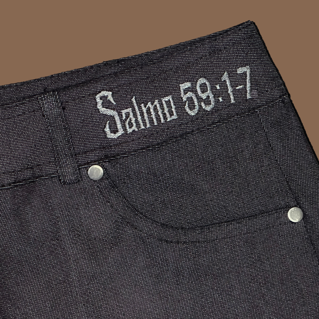 Pantalon bordado negro Samo Girl.