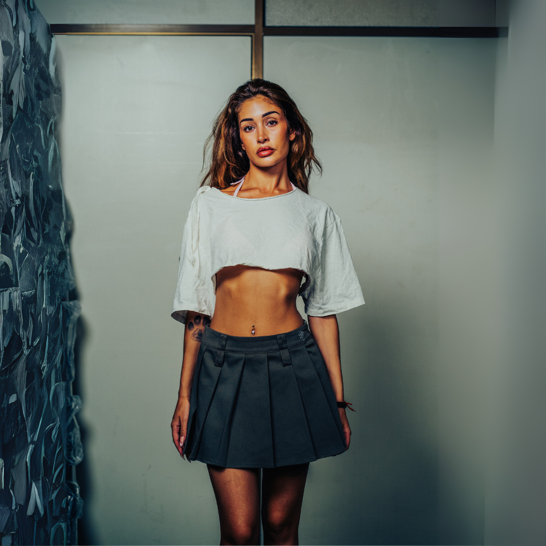 Lilith mini skirt Brown Chocolate