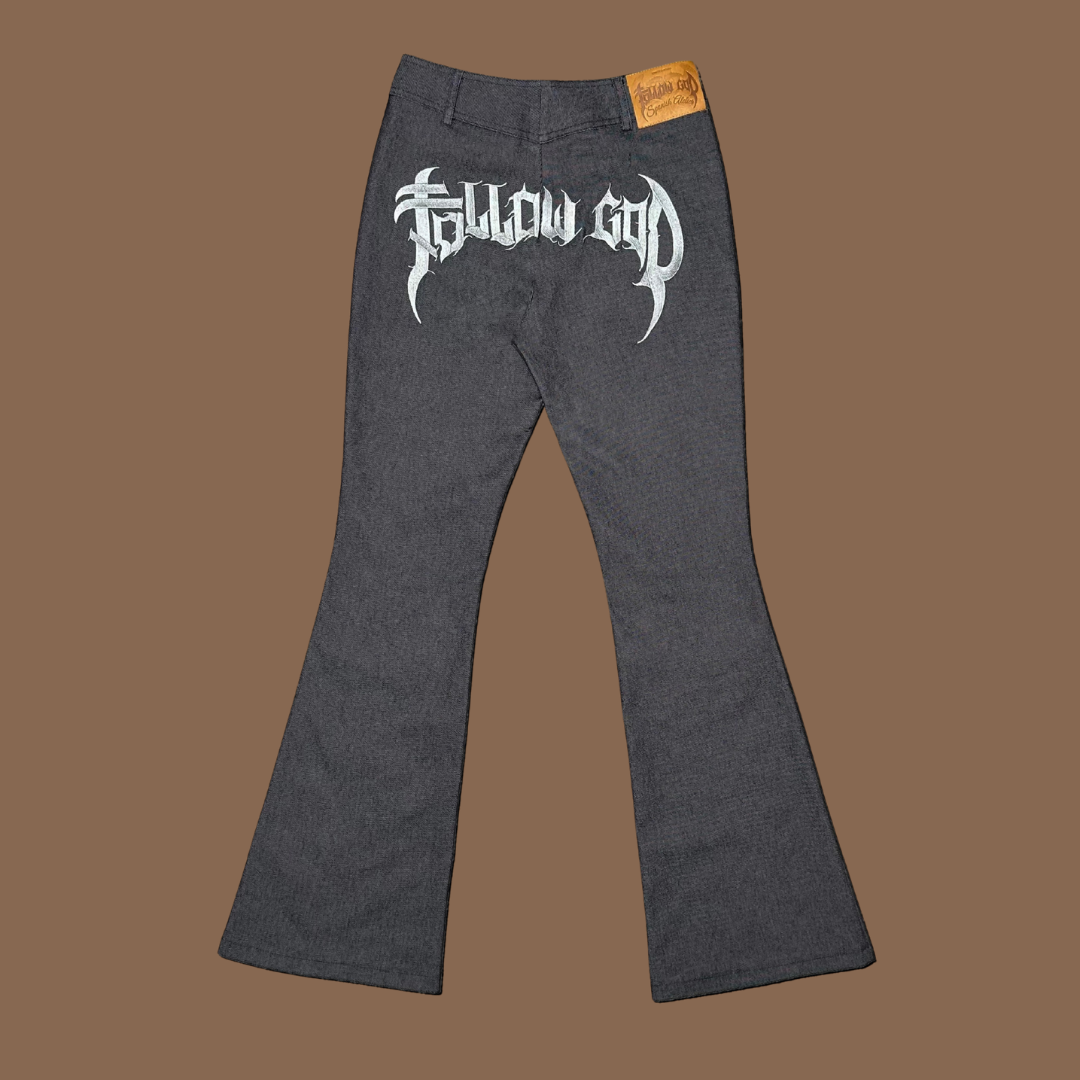 Pantalon bordado negro Samo Girl.