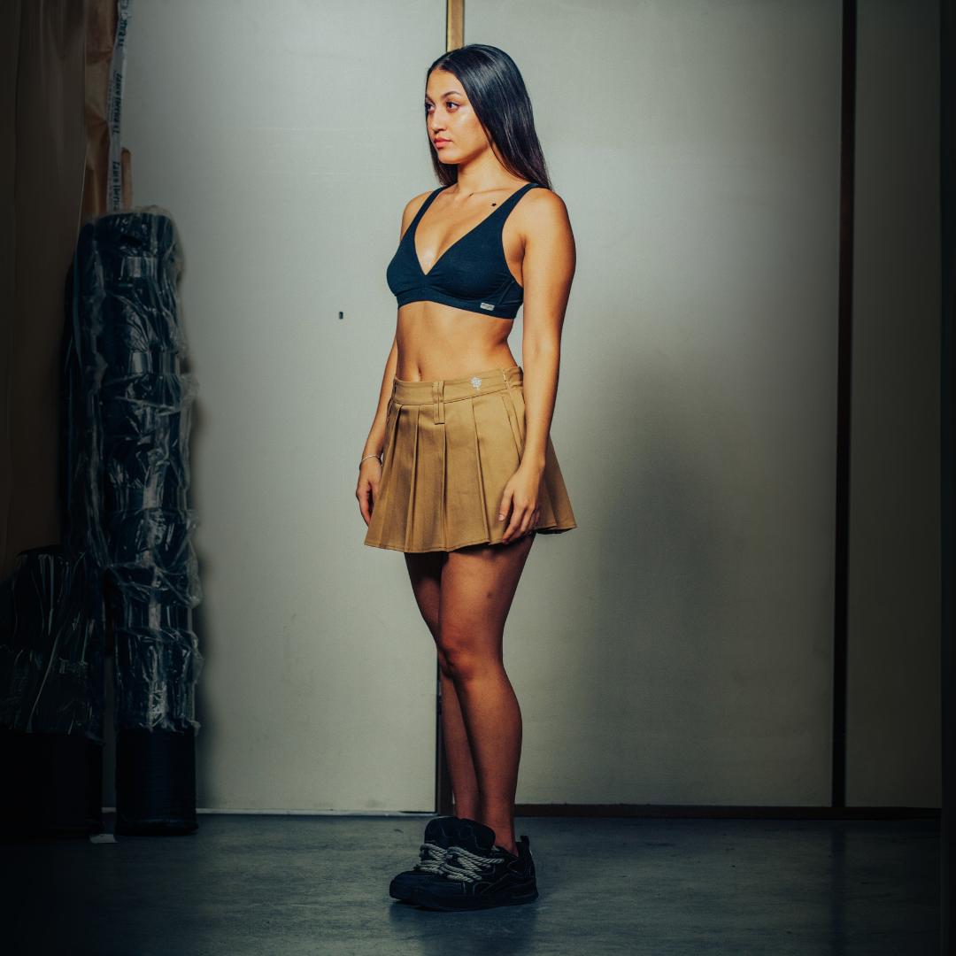 Lilith mini skirt Brown Camel